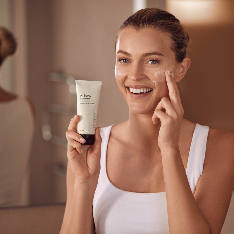 AHAVA Hydration Cream Mask - Replenishes  Fights Dehydration  Calms & Enhances Smoothness  Enriched by Exclusive Dead Sea Osmoter & Mud  Pentavitin  Vitamin E  Shea Butter & Hyaluronic Acid 3.4 Fl.Oz - Image 5